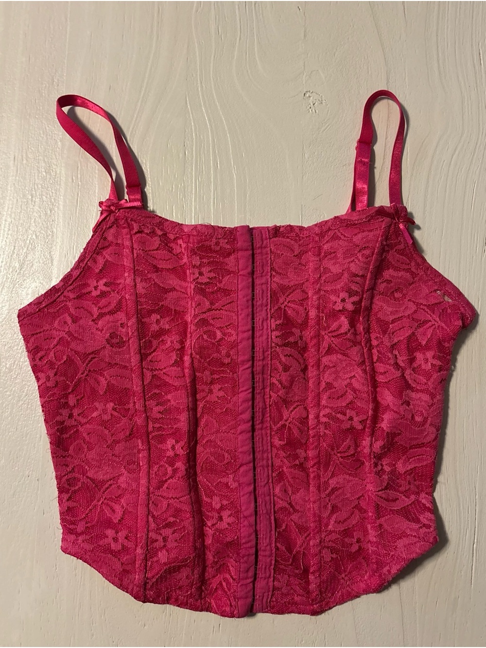 Charlotte Russe Lace Corset Tank Top